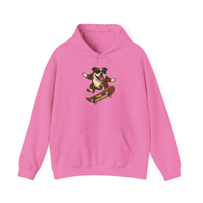 Skateboarding Bulldog Hoodie Sweatshirt