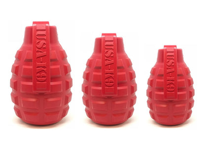 Grenade Rubber Chew Toy & Treat Dispenser