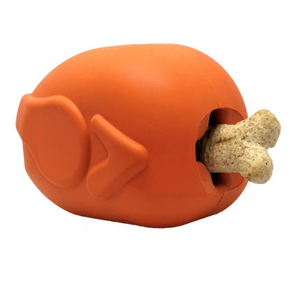MKB Roasted Turkey Durable Rubber Chew Toy & Treat Dispenser