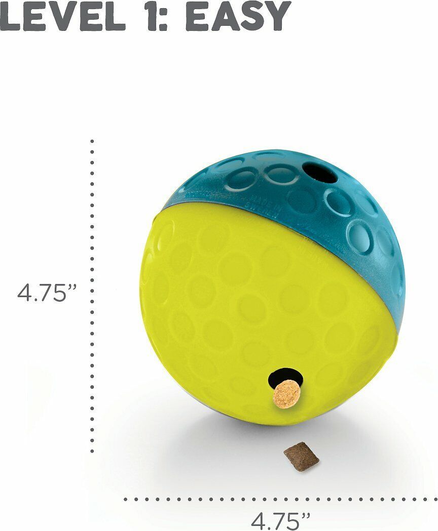 Nina Ottosson Treat Tumble Dog Toy Blue; Yellow Small