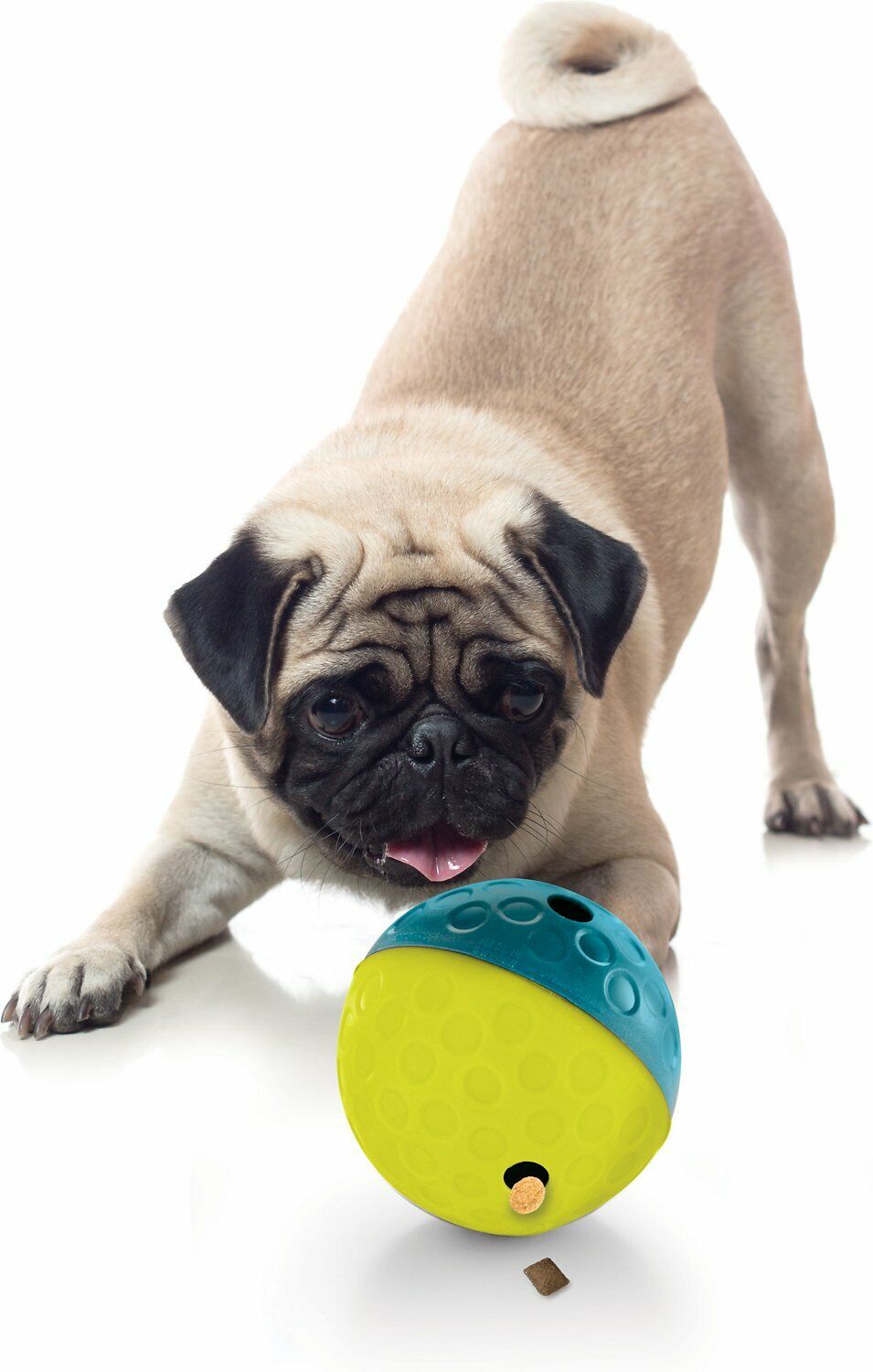 Nina Ottosson Treat Tumble Dog Toy Blue; Yellow Small