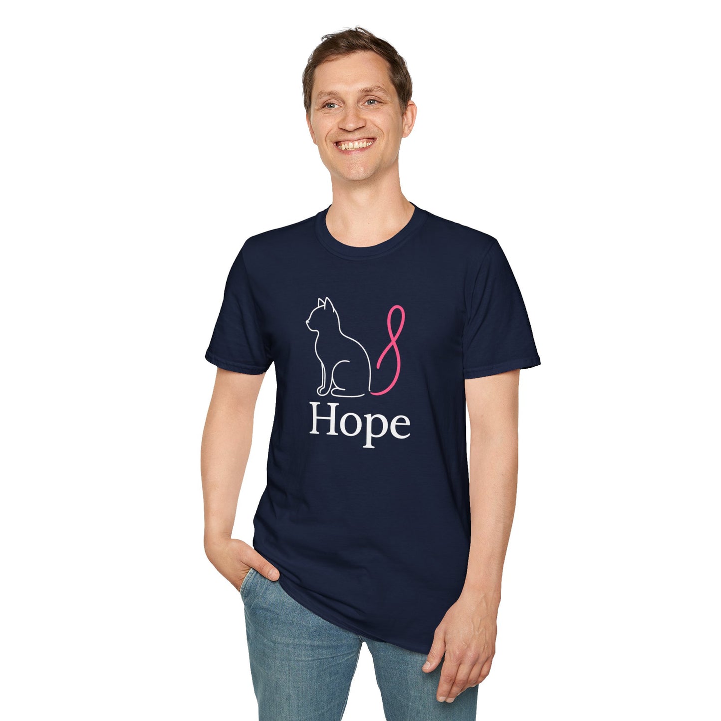 Hope Cat Breast Cancer awareness  T-Shirt
