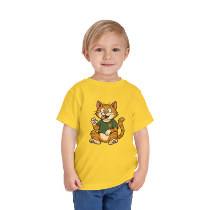 Goofy Cat Toddler Tee