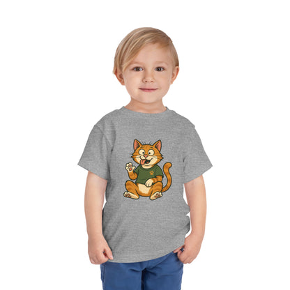Goofy Cat Toddler Tee