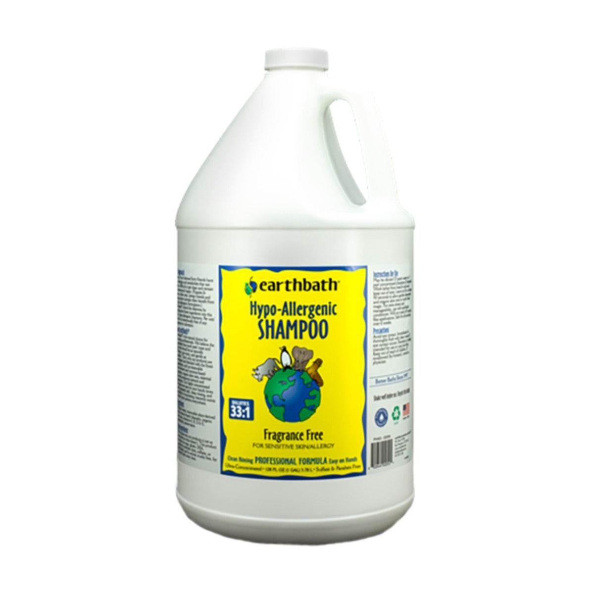 Earthbath Dog Hypoallergenic Shampoo - Fragrance Free 1 Gallon