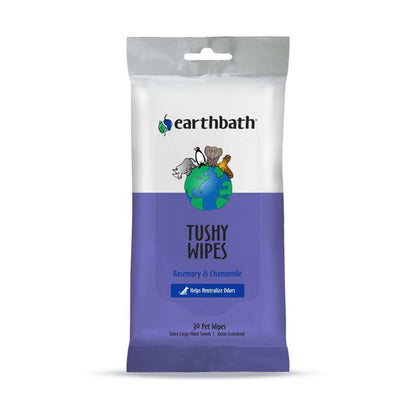 Earthbath Tushy Wipes; Rosemary Chamomile 30 count