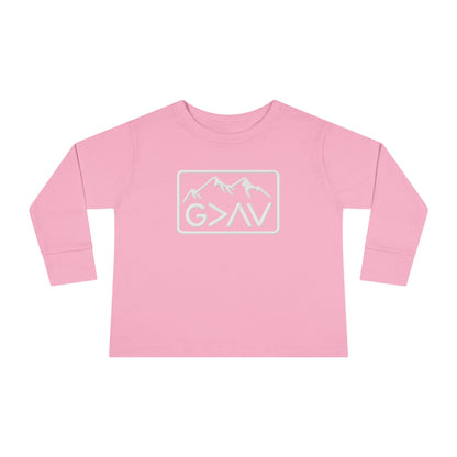 God > Highs & Lows Toddler Long Sleeve Tee