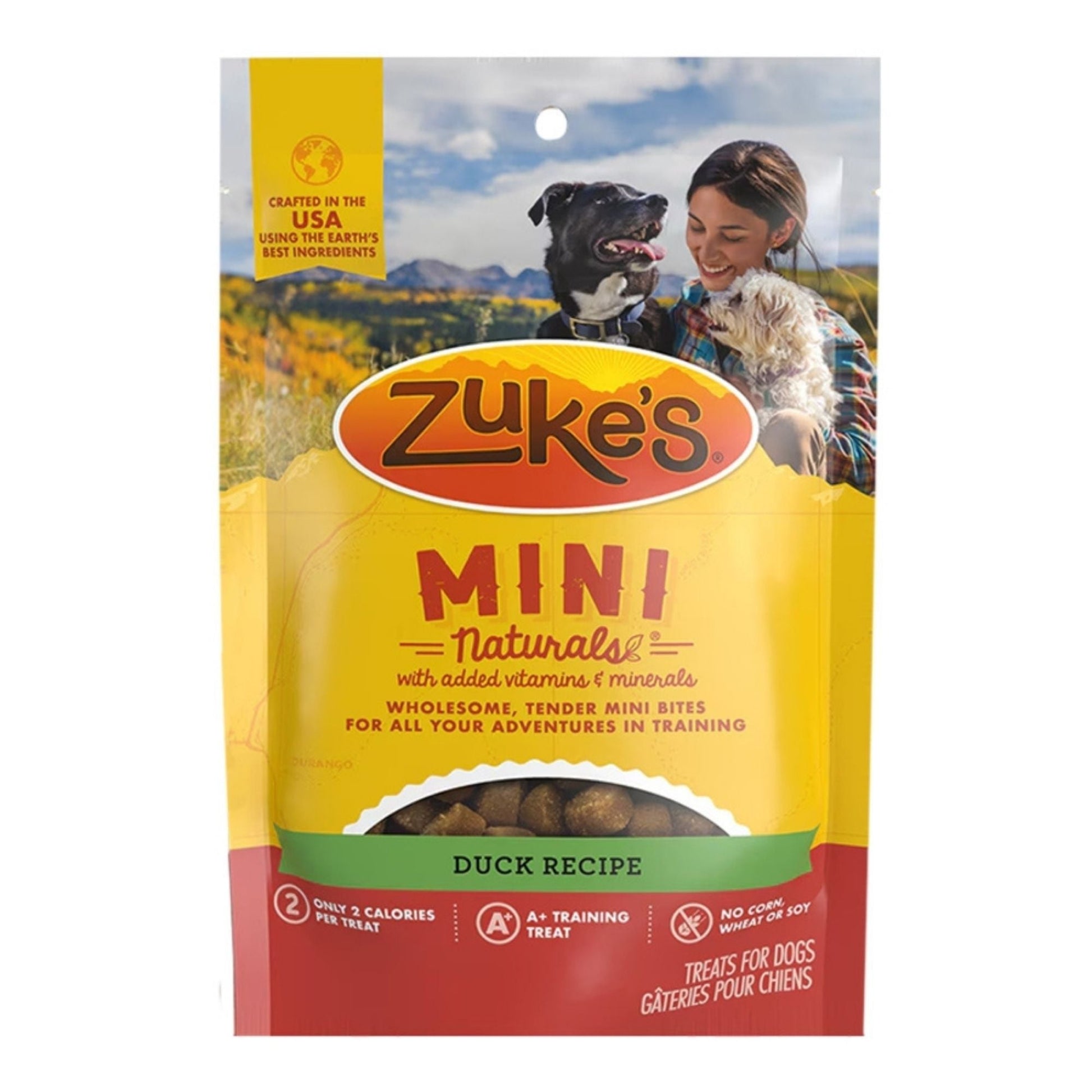 Zuke's Dog Mini Naturals Duck Recipe Treats 1Lb