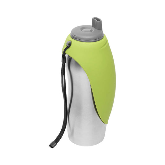 Messy Mutts Dog Travel Water Bottle Bowl Green Default Title
