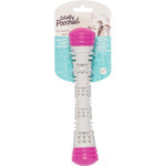 Messy Mutts Totally Dog Chew N Squeak Stick Grey Pink Small