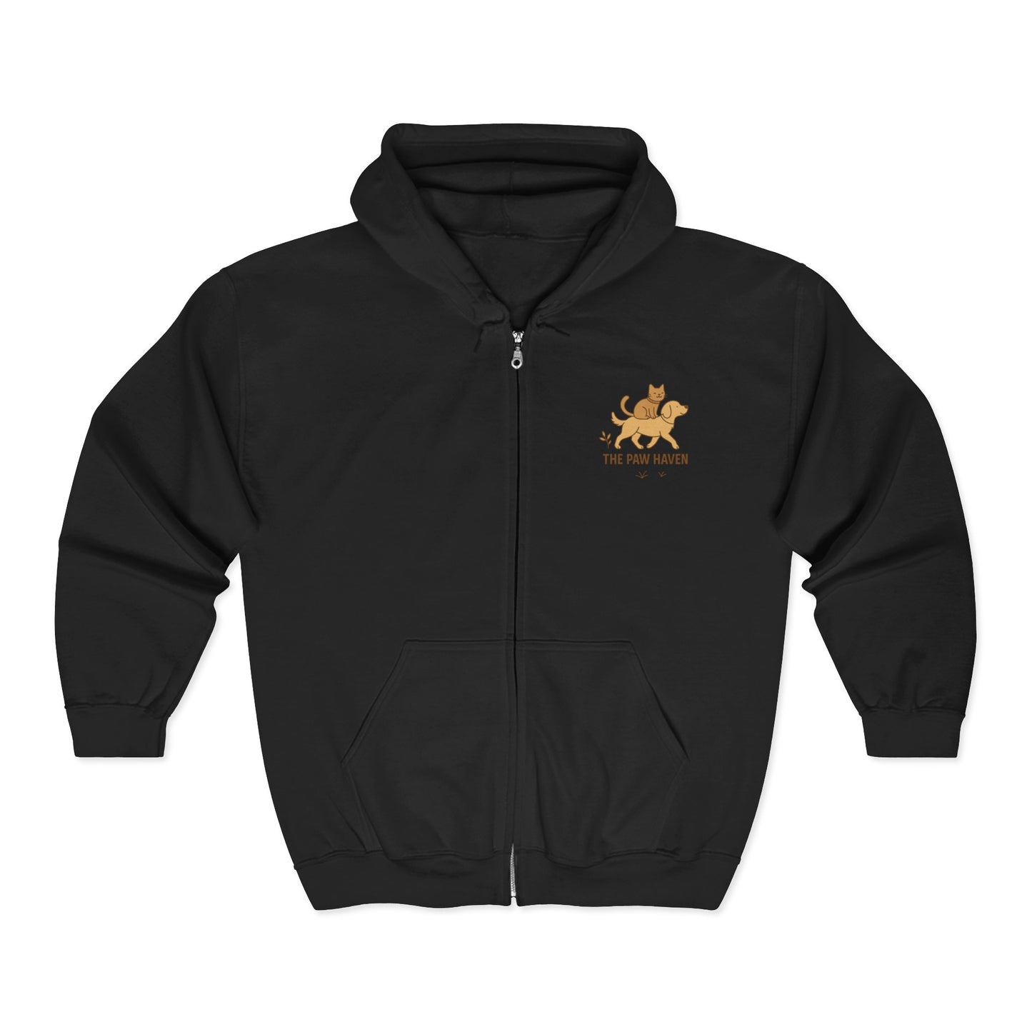 The Paw Haven Unisex Zip Hooded Sweatshirt