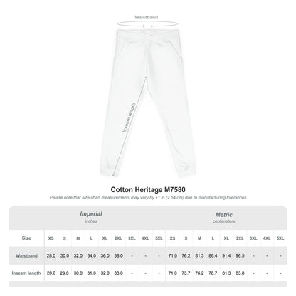 Cross Shield Fleece Sweatpants with Embroidered Design