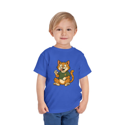 Goofy Cat Toddler Tee