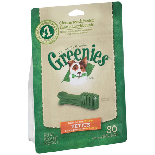 Greenies Dog Dental Treats Petite Original 1ea/18 oz, 30 ct