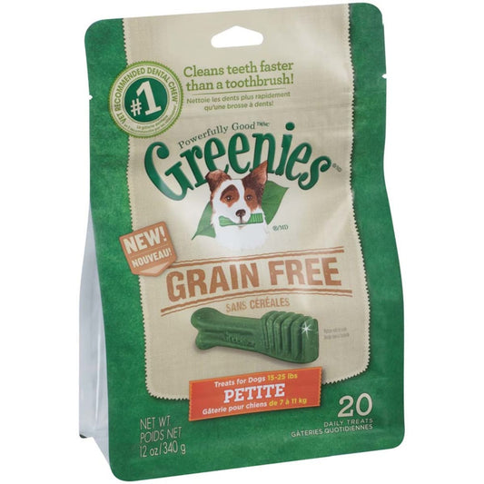 Greenies Grain Free Dog Dental Treats Petite Original 1ea/12 oz, 20 ct