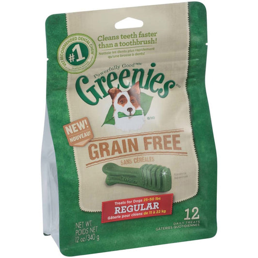 Greenies Grain Free Dog Dental Treats Regular Original 1ea/12 oz, 12 ct