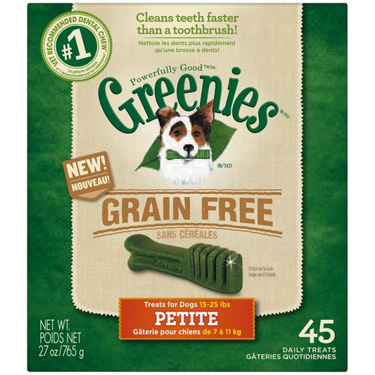 Greenies Grain Free Dog Dental Treats Petite Original 1ea/27 oz, 45 ct