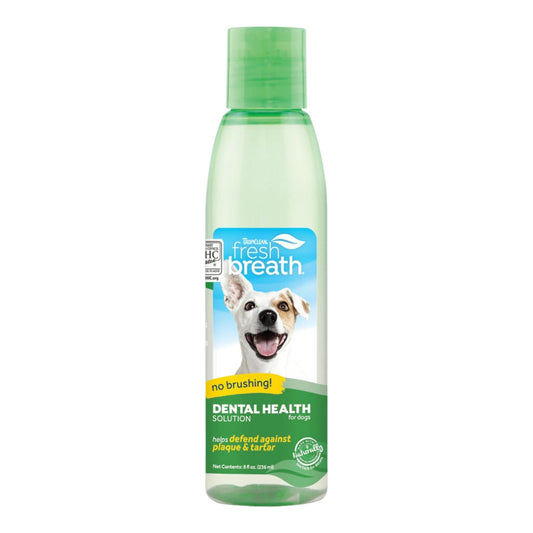 TropiClean Fresh Breath Dental Health Solution for Dogs 1ea/8oz. Default Title