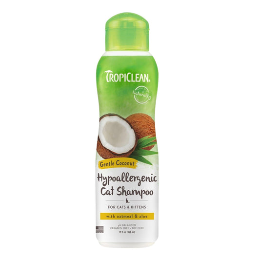 Tropiclean Cat Hypoallergenic Shampoo Coconut 12oz. Default Title