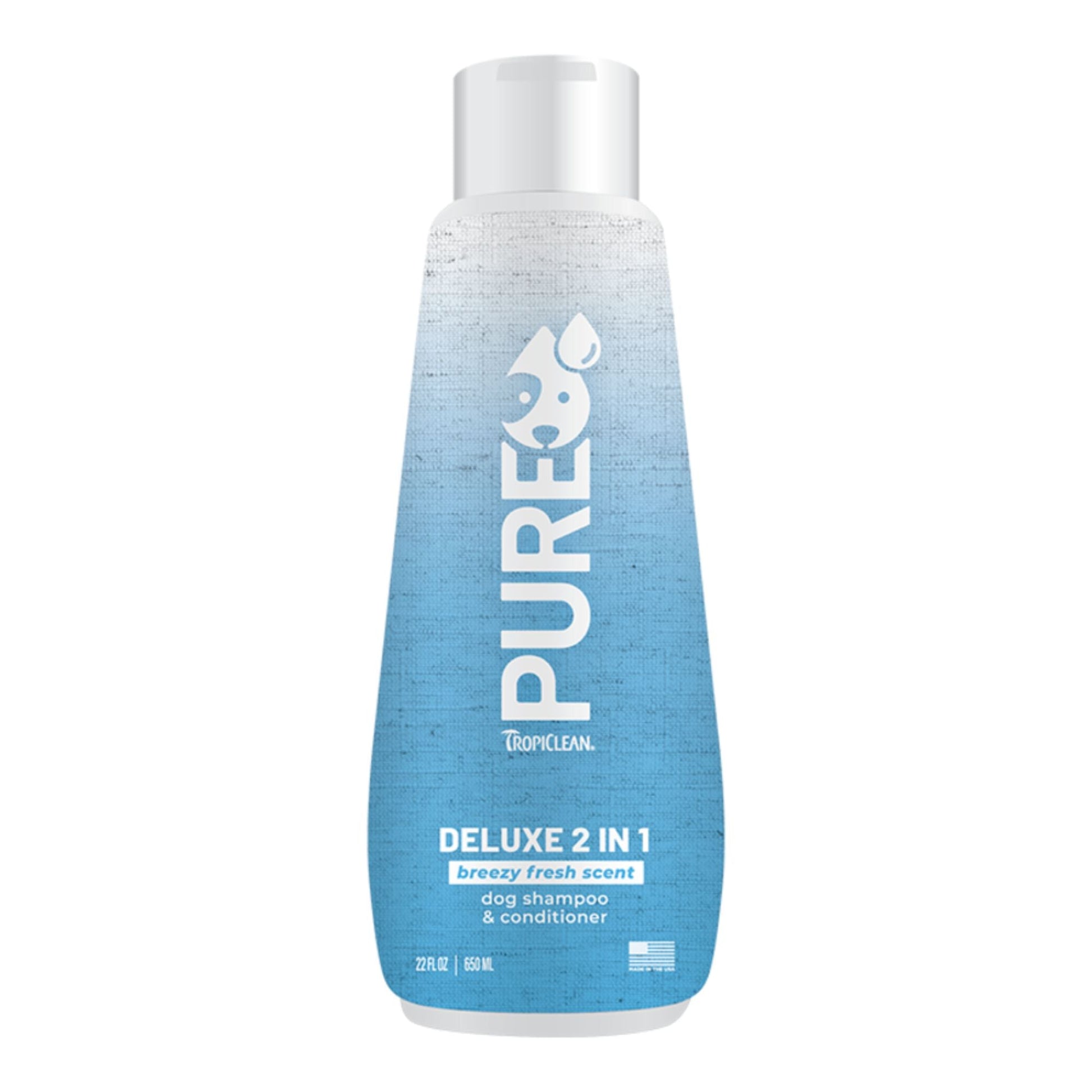Tropiclean Dog Pure 2-in-1 Shampoo & Conditioner Deluxe Breezy 22oz.