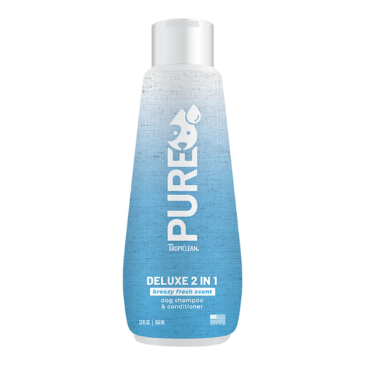 Tropiclean Dog Pure 2-in-1 Shampoo & Conditioner Deluxe Breezy 22oz.