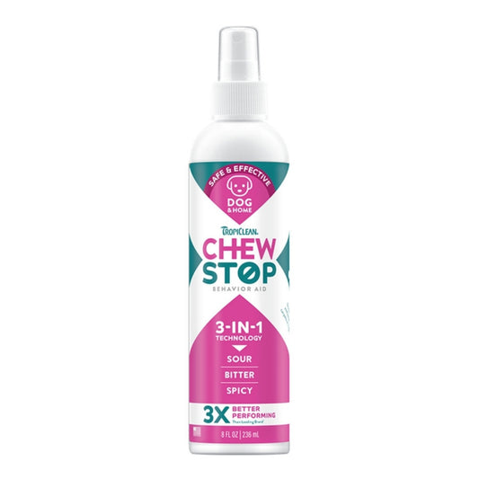 Tropiclean Dog Chew Stop Behavior Aid Dog & Home Spray 8oz.