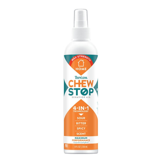 Tropiclean Dog Chew Stop Behavior Aid Home Spray 8oz.