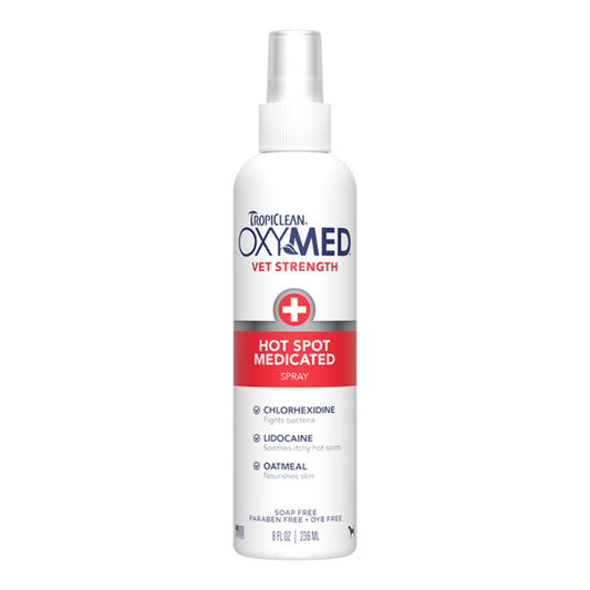 Tropiclean Oxymed Dog Hot Spot Spray 8oz.