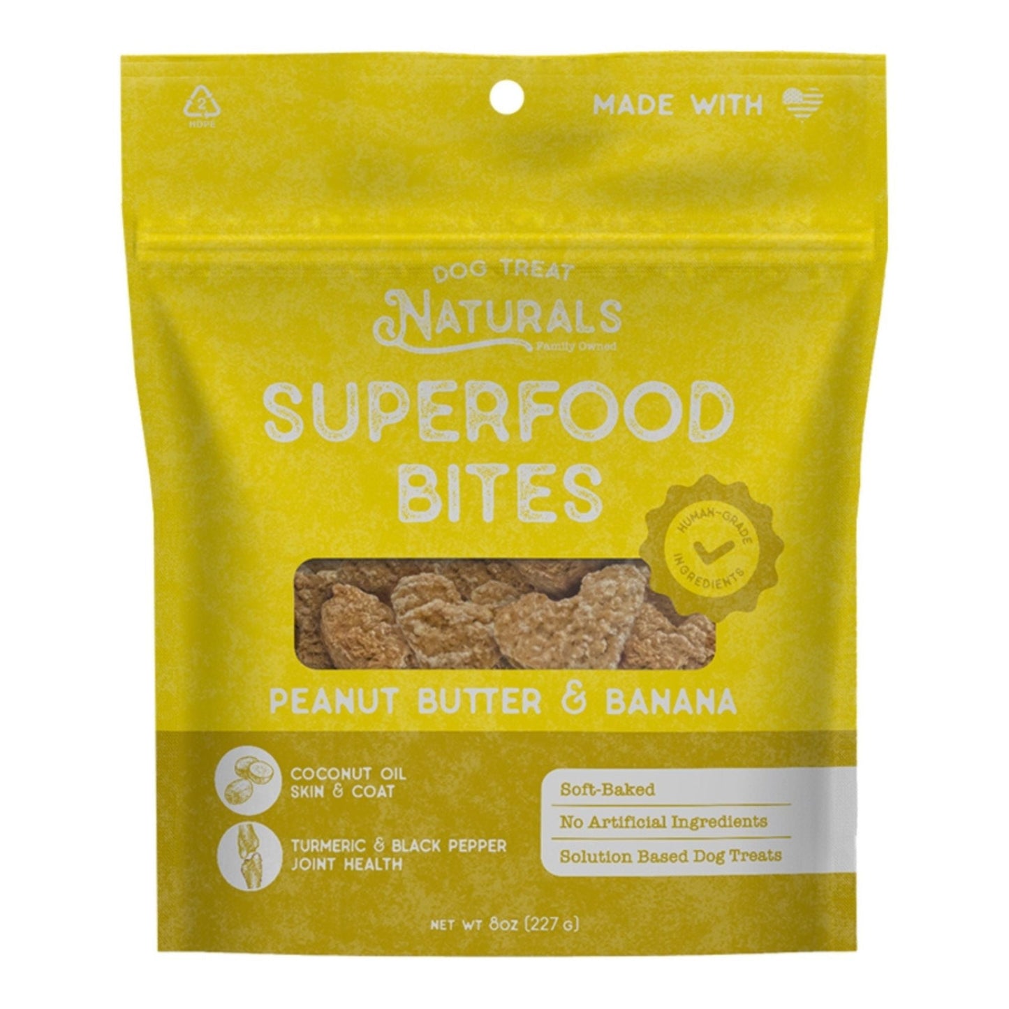Dog Treat Naturals Dog Superfood Bites Peanut Butter & Banana