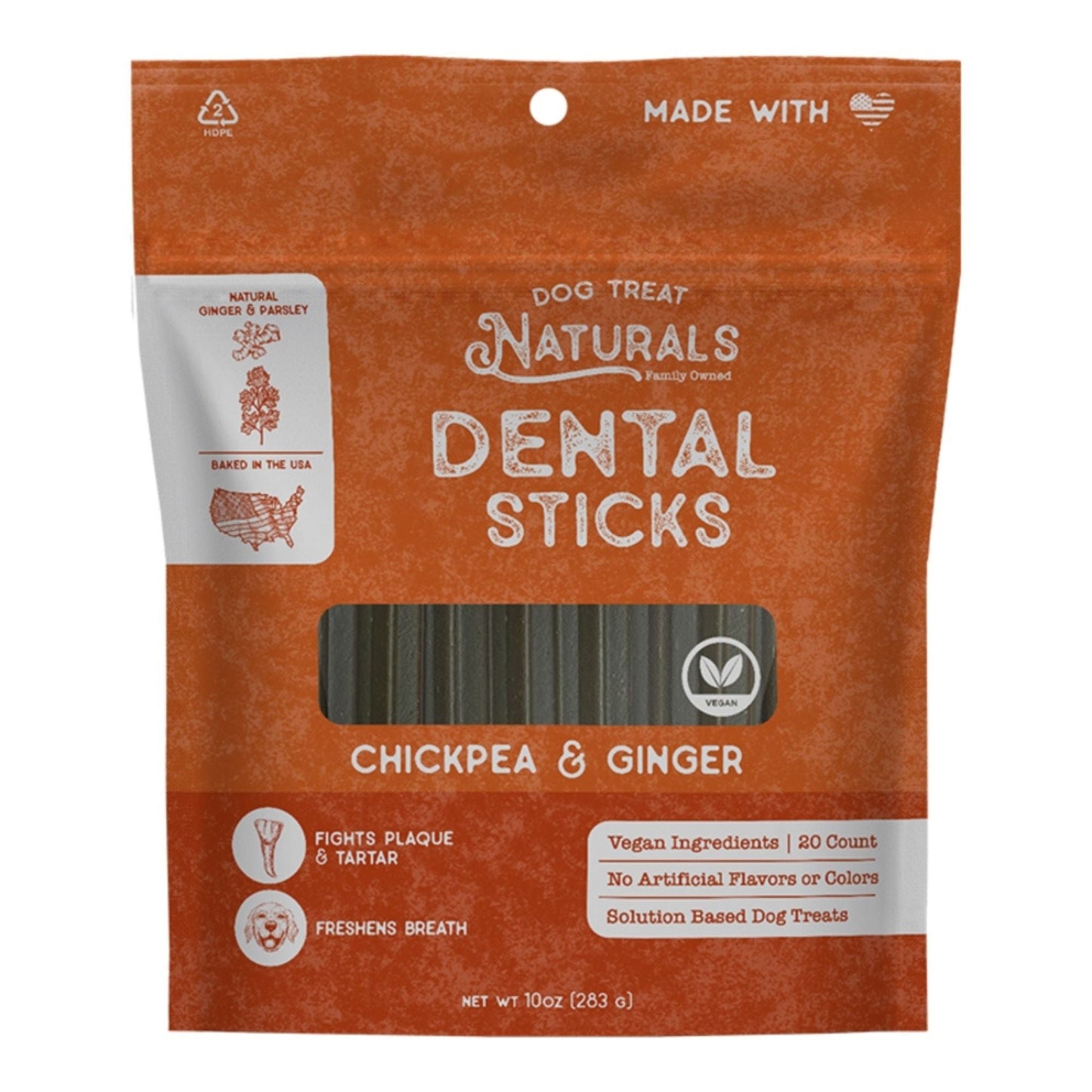 Dog Treat Naturals Dog Dental Sticks Ginger