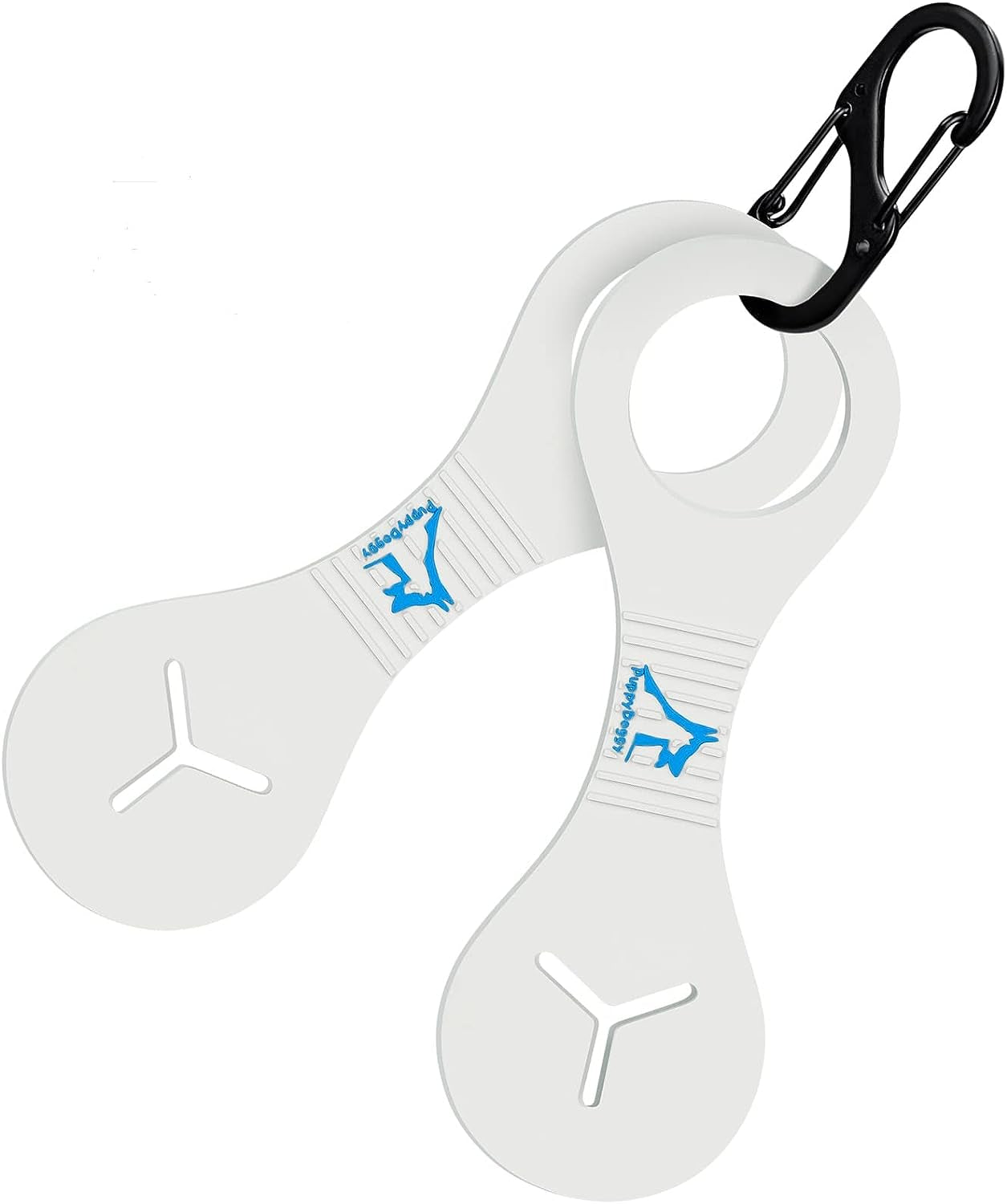 Dog Poop Bag Holder for Leash Waste Bag Carrier Dog Poop Bag Dispenser for Walking Running Bicycle Accessory 2 Pieces (Black + Pink)