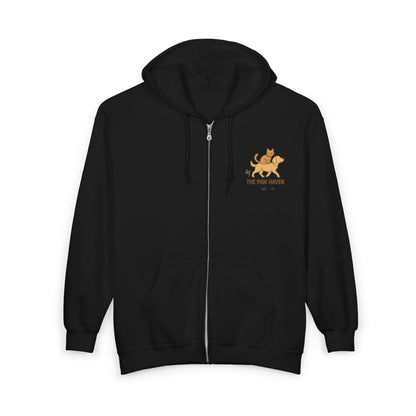 The Paw Haven Unisex Zip Hooded Sweatshirt