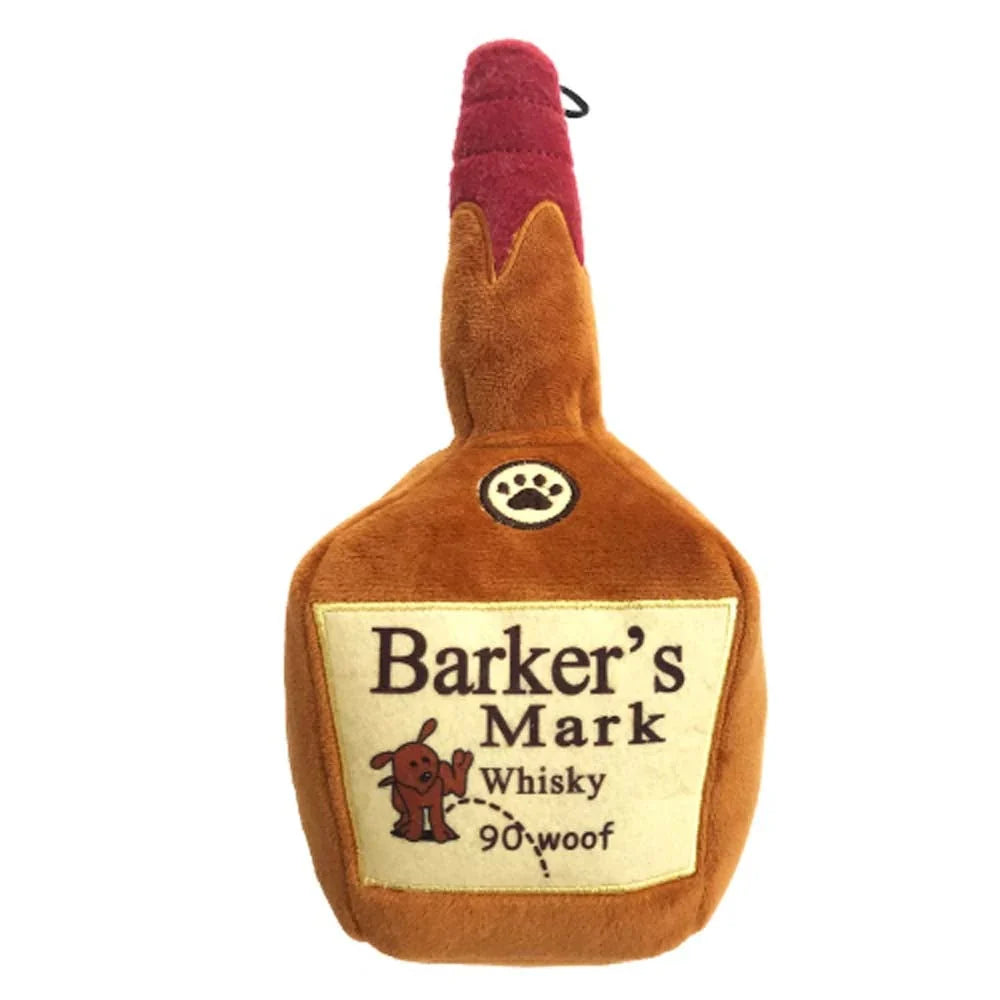H&K Power Plush Dog Barker's Mark Large Squeak Crinkle