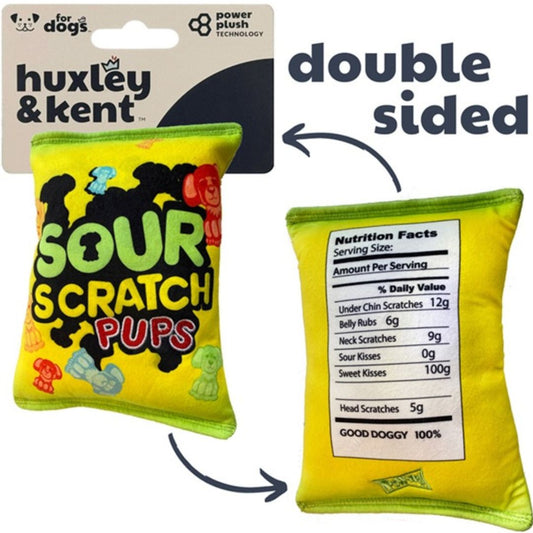 H&K Power Plush Dog Sour Scratch Small Squeak Crinkle