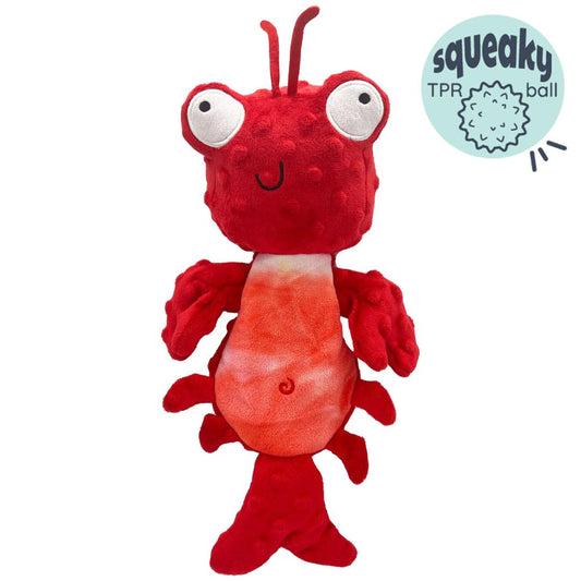 H&K Slappies D Claude Lobster Small Plush Squeak Crinkle