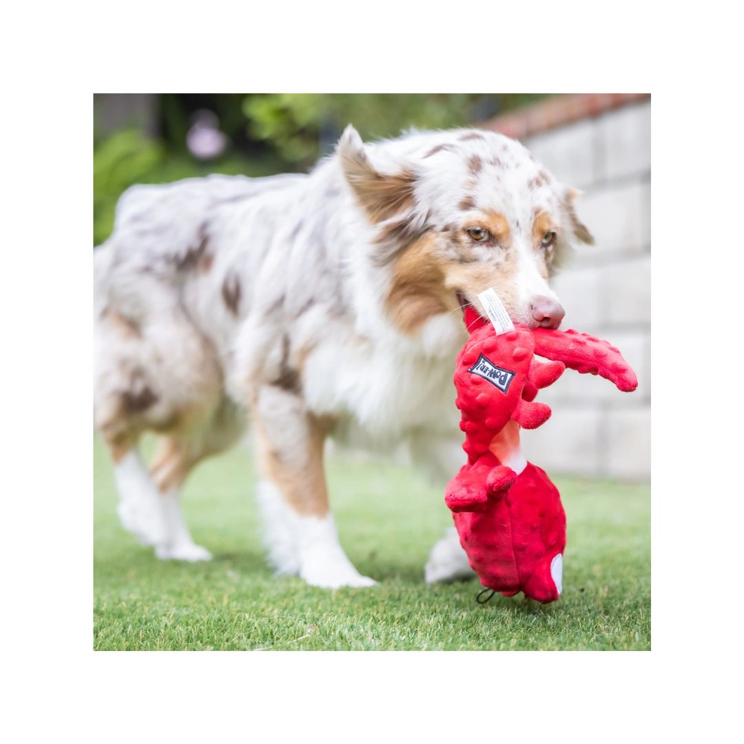 H&K Slappies D Claude Lobster Large Plush Squeak Crinkle