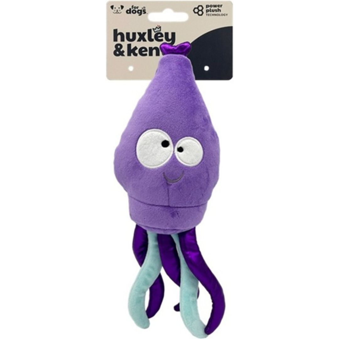 H&K Slappies D Squiggly Squid Small Plush Squeak Crinkle