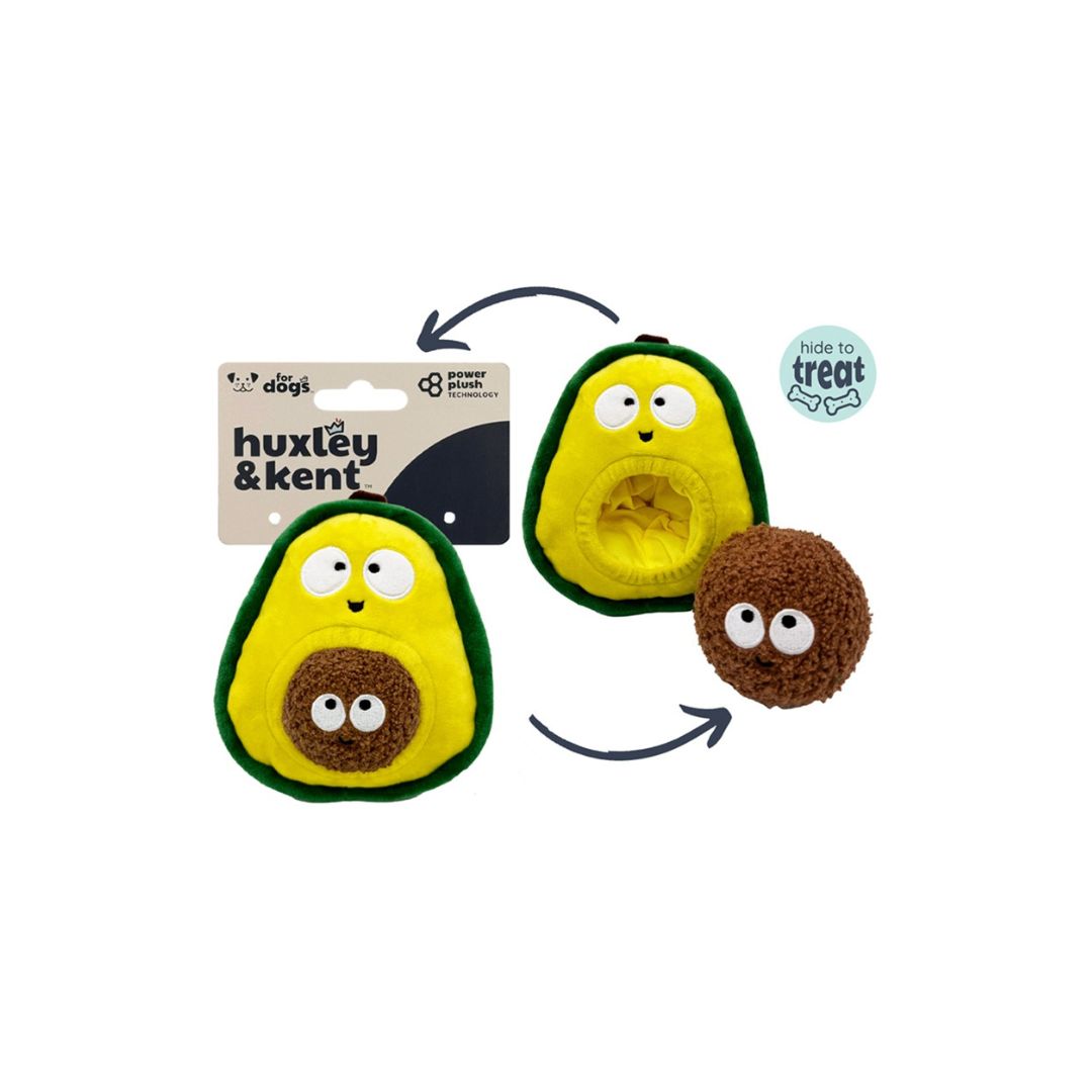 H&K Pop 'N Fetch D Avocado Small Plush Squeak Crinkle