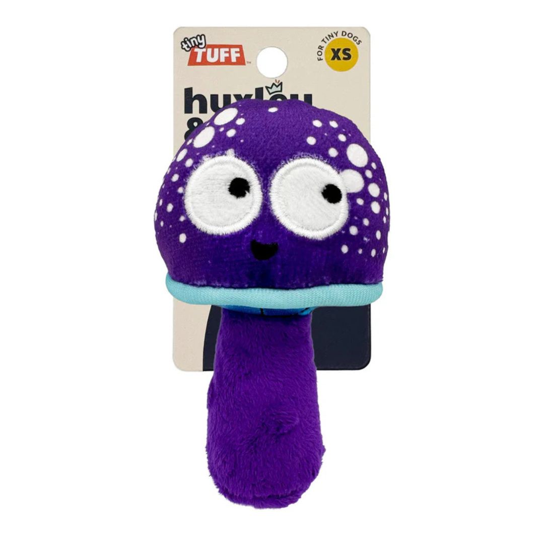 H&K Tiny Tuff D Mellow Mushroom Plush Squeak Crinkle