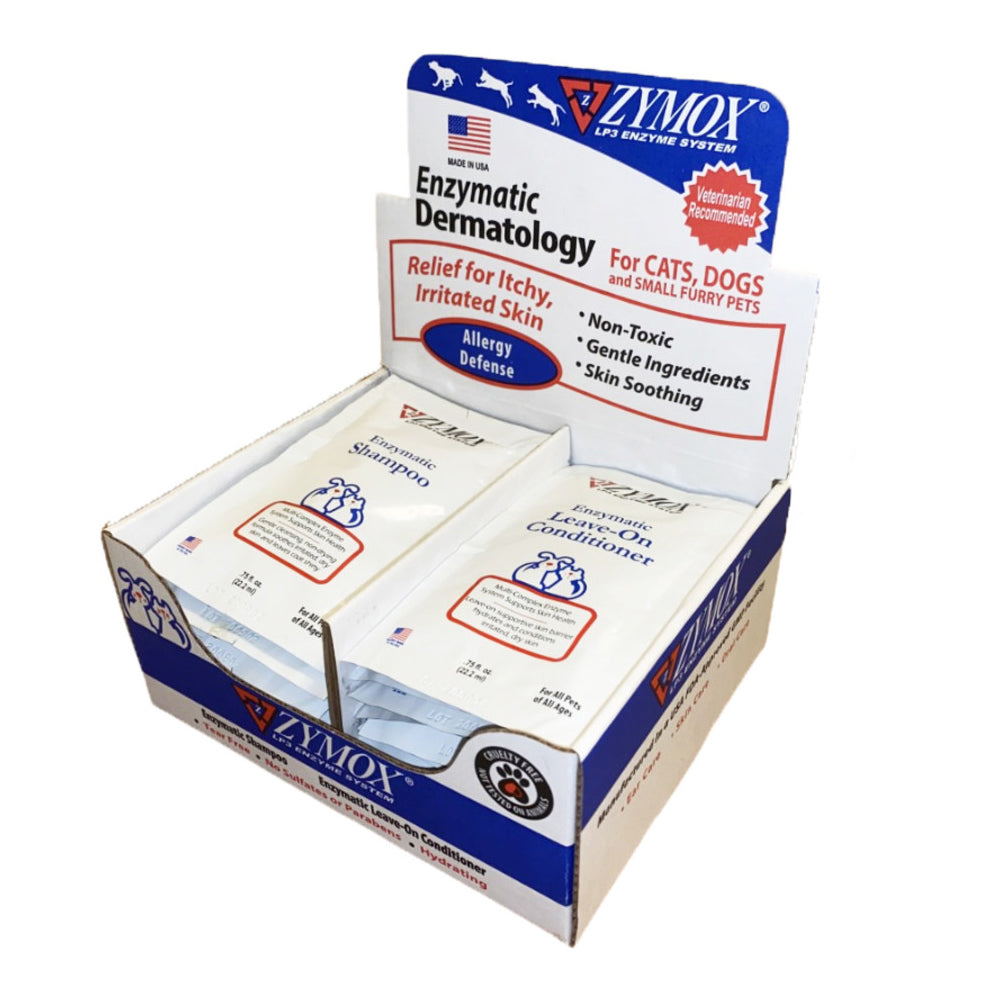 Zymox Enzymatic Shampoo And Leave-On Conditioner Display With Samples 20Pk Default Title