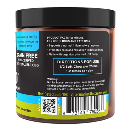 Super Snouts Dog Cat Grain Free Cbg Chew Shroom 30Ct