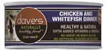 Daves Naturally Healthy Cat Food; Chicken and White Fish Dinner 5.5Oz (Case Of 24)