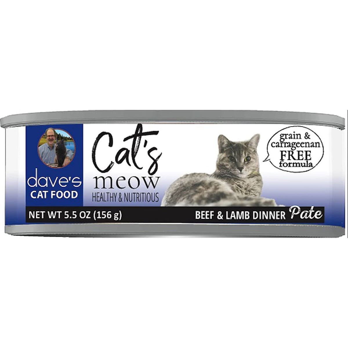 Dave's Pet Food Cat's Meow Beef with Lamb Dinner 5.5oz. (Case of 24)