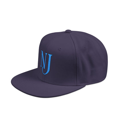 NJ Embroidered Snapback Hat