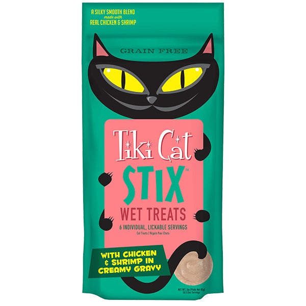 TIKI PETS CAT STIX MOUSSE CHICKEN & SHRIMP 3oz Default Title