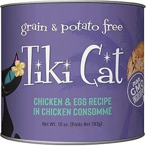 Tiki Pets Cat Koolina Luau Chicken and Egg 10oz. (Case of 4)