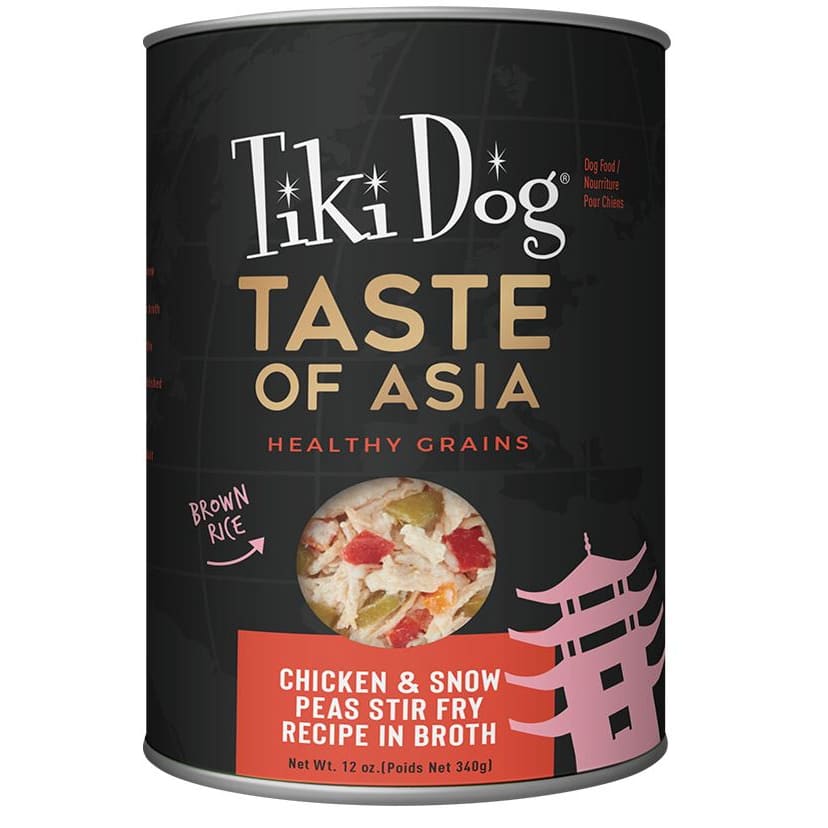 Tiki Pet Dog Gourment Asian Chicken 12oz. (Case of 8)