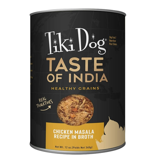 Tiki Pet Dog Gourmet Indian Chicken 12oz. (Case of 8)