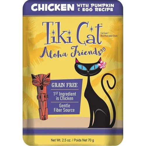 Tiki Pets Cat Aloha Chicken Pumpkin and Egg 2.5oz. (Case of 12)