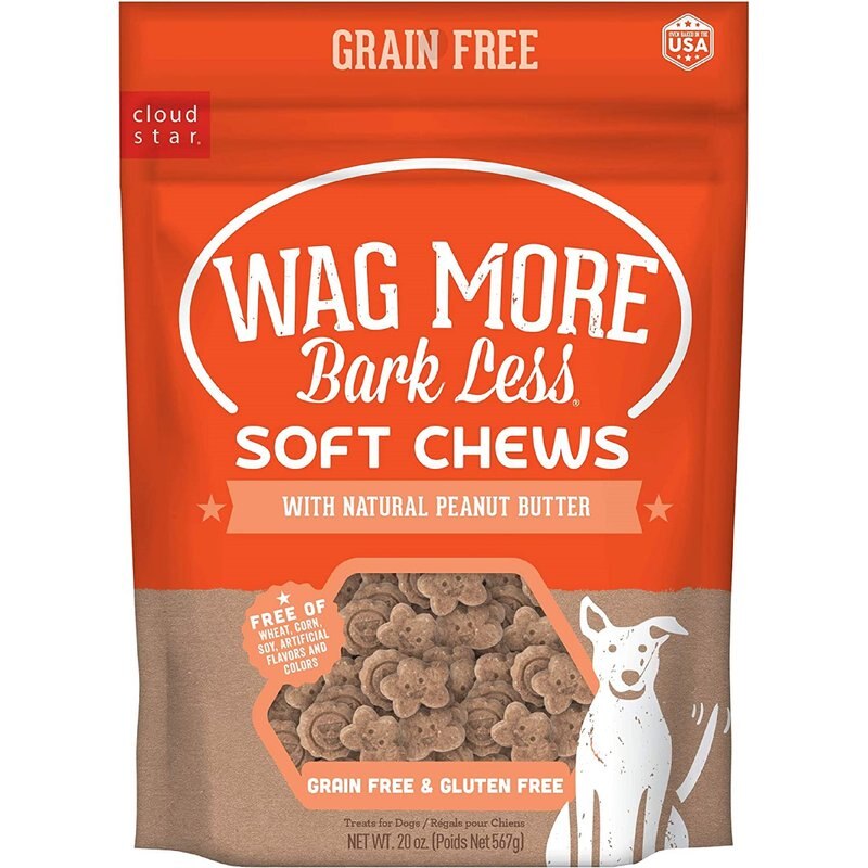 Cloud Star Wagmore Dog Grain Free Soft and Chewy Peanut Butter 20oz. Default Title